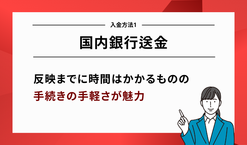 XMの入金方法1：国内銀行送金